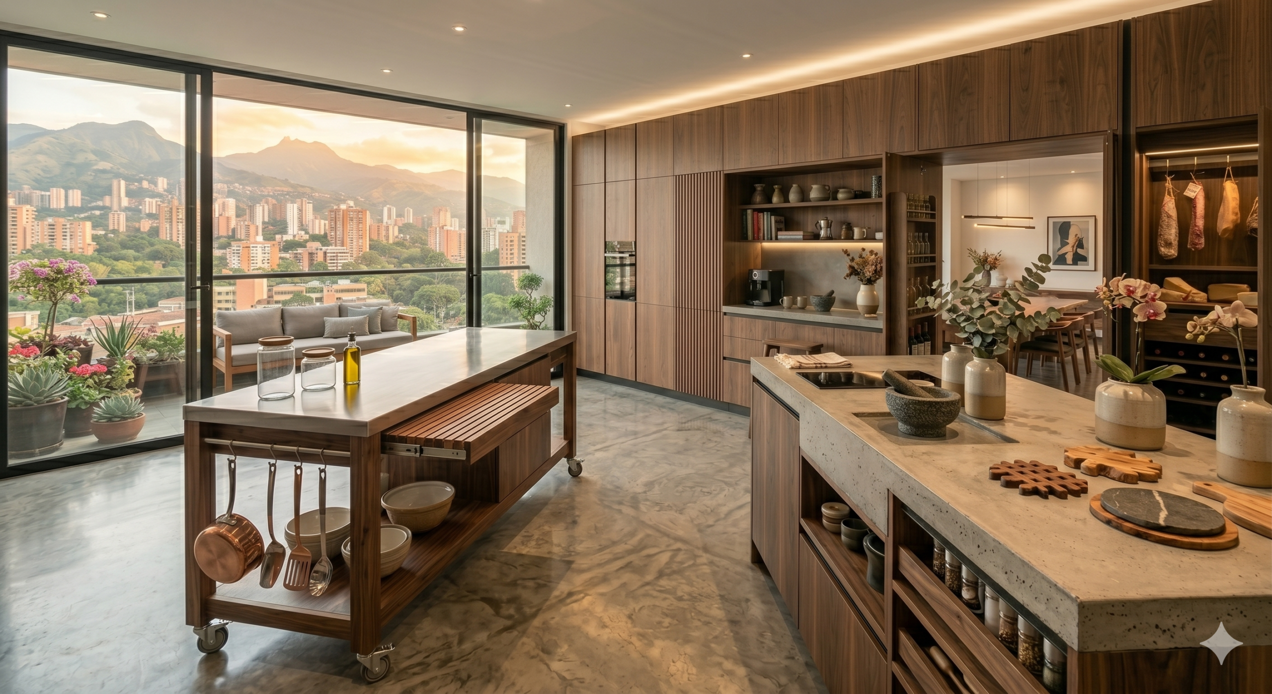 Islas de Cocina Modernas Auxiliares en Bucaramanga