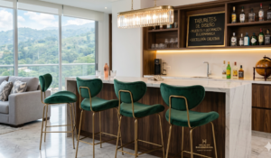 Taburetes Altos de Diseño: Elevando el Estilo de su Barra y Cocina en Bucaramanga